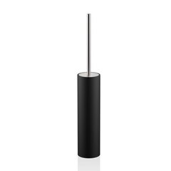 Decor Walther 0970865 Decor Walther Black Stone SBG Туалетный ершик, напольный, цвет: черный матовый / сталь матовая фото
