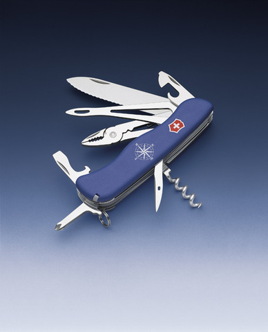 Нож Victorinox Skipper, 111 мм, 17 функций, синий