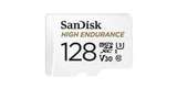 Флеш карта microSD 128GB SanDisk microSDXC Class 10 UHS-I U3 V30 High Endurance Video Monitoring Card