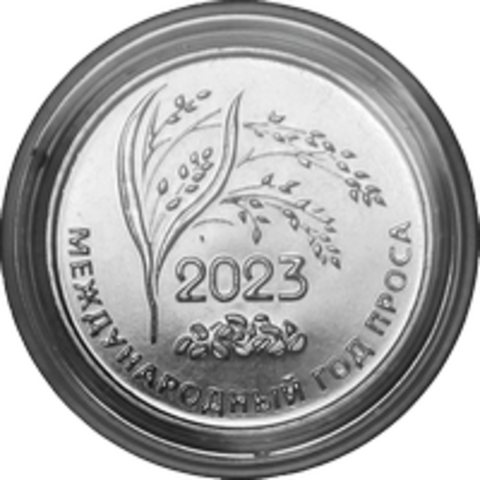 25 рублей «2023 – Международный год проса» серии «Международные события и ценности» Приднестровье. 2023 год