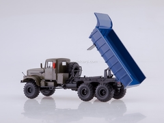 KRAZ-255B 6x6 dump truck khaki-blue 1:43 AutoHistory