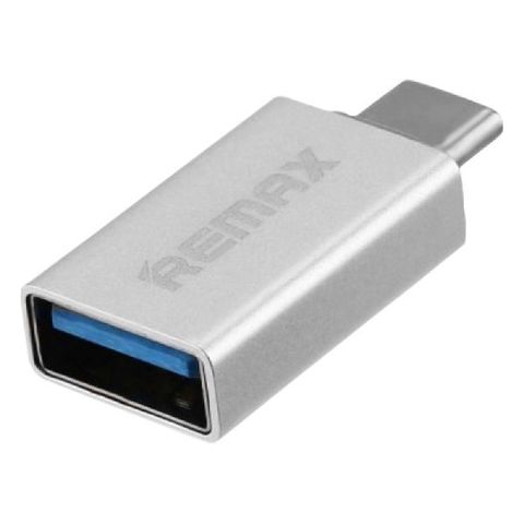 Адаптер Remax OTG USB-A/ Type-C (RA-OTG1) Серебристый