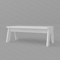 Детская скамейка «Весенний закат» (ЛДСП и фанера)