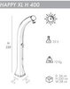 Душ солнечный Arkema Happy XL H 400, синий