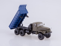 KRAZ-255B 6x6 dump truck khaki-blue 1:43 AutoHistory