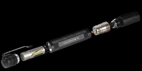 Фонарь ручной Led Lenser P2, чёрный, светодиодный, 16lx AAAx1 (8402BK)