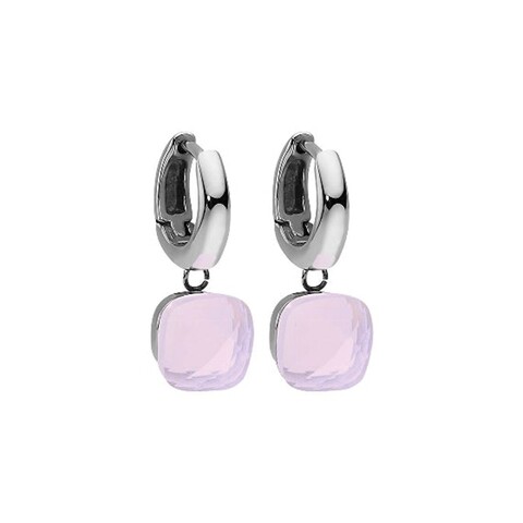 Серьги Qudo  Firenze Rose Water Opal 300312 R/S цвет розовый, серебряный