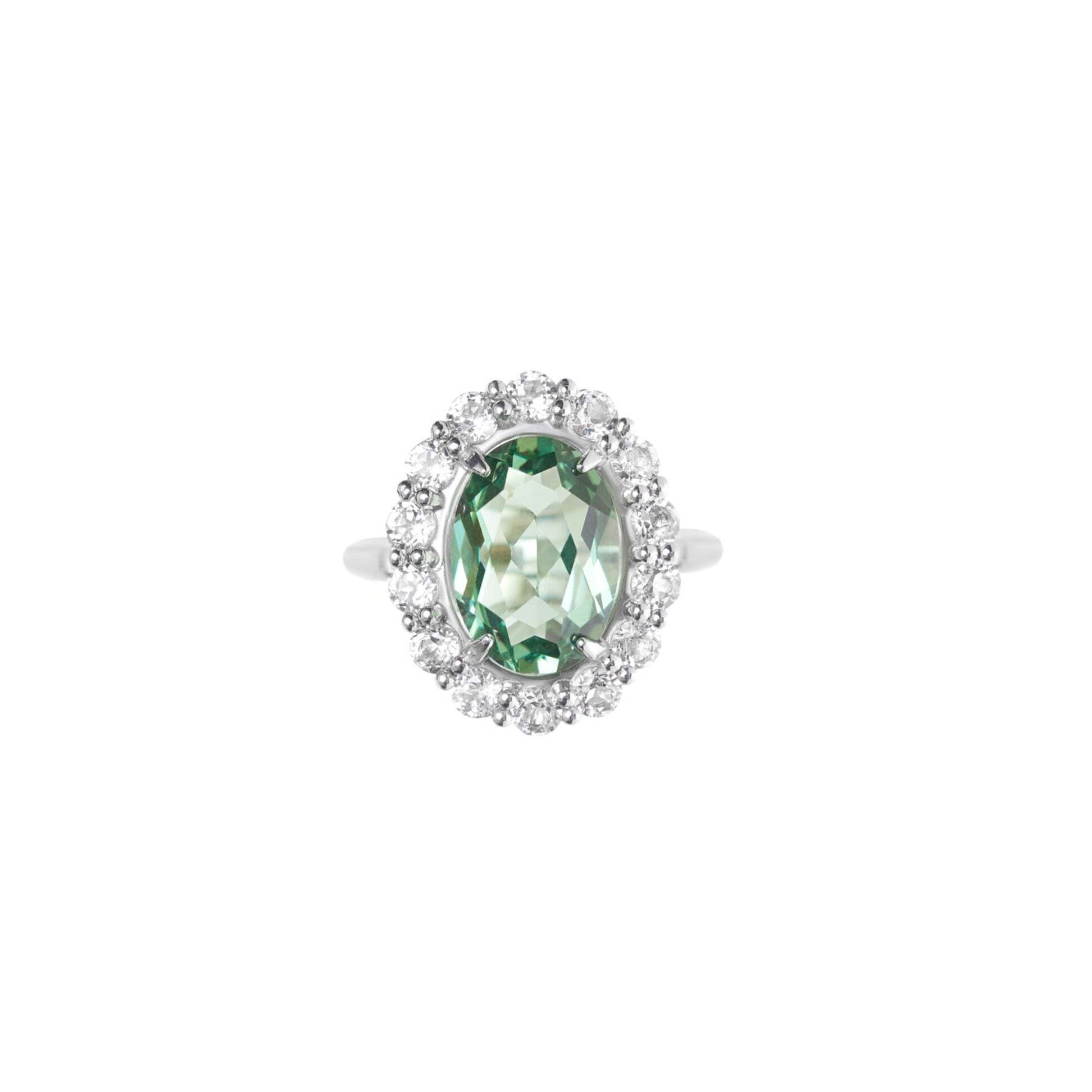 SECRETS Кольцо Oval Green Amethyst Ring secrets baguette green amethyst ring