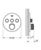 GROHE 29508KF0 Grohtherm SmartControl Термостат для встраиваемого монтажа на 3 выхода, фантомный чёрный