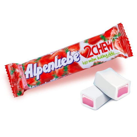 Жевательные конфеты со вкусом клубники Alpenliebe 2 Chew, 24,5 гр