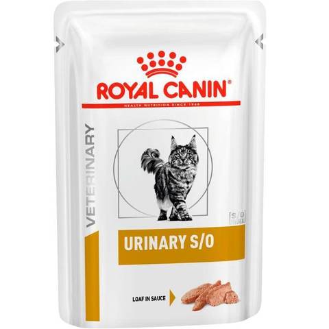 Royal Canin Urinary S/O Moderate Calorie пауч для кошек при лечении мочекаменной болезни 85г