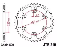 Звезда мотоциклетная JT JTR210.48SC самоочищающаяся