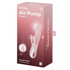 Вибратор-кролик с функцией расширения Satisfyer Air Pump Bunny 3 розовый