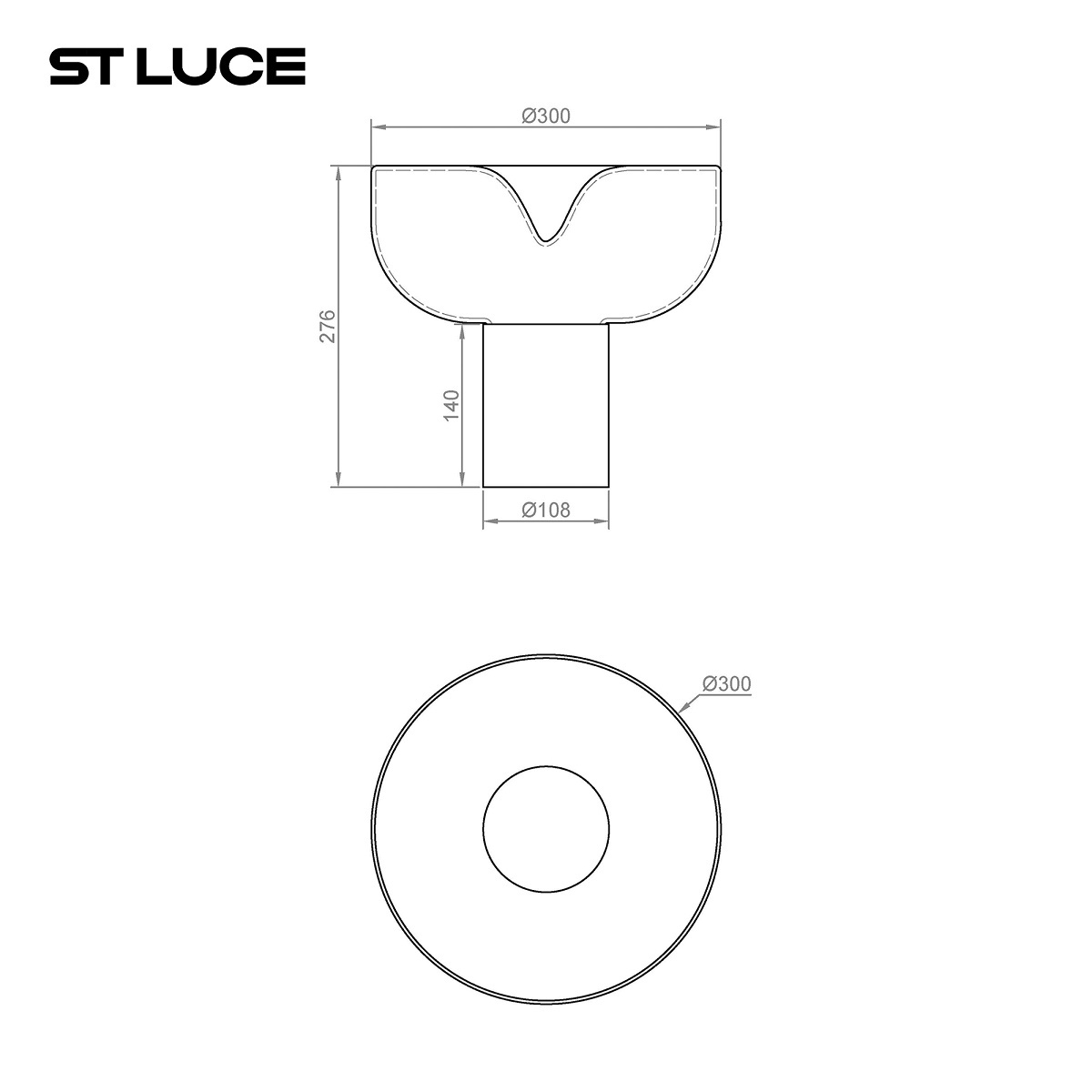 Настольная лампа ST Luce Ripple SL6014.414.01