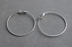 Швенза-кольцо 40мм, покрытие родий, пара