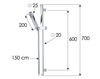 Remer 317S317SSBG Душевая стойка с ручным душем и шлангом Remer 317S317SSBG, золото брашированное