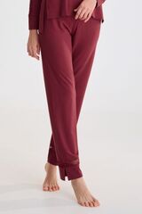 Пижама женская с брюками LISCA ADVENTURE 023464 |  Гранатовый красный