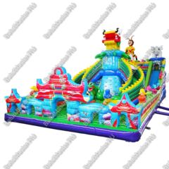 Коммерческий надувной батут "Город дракона", 20*10*7 м