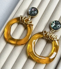 Серьги акцентные TORY BURCH с круглыми подвесками