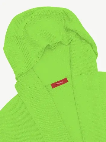 Кардиган с капюшоном из шелка