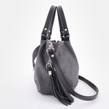 Сумка Саломея 607 македония серый + черный