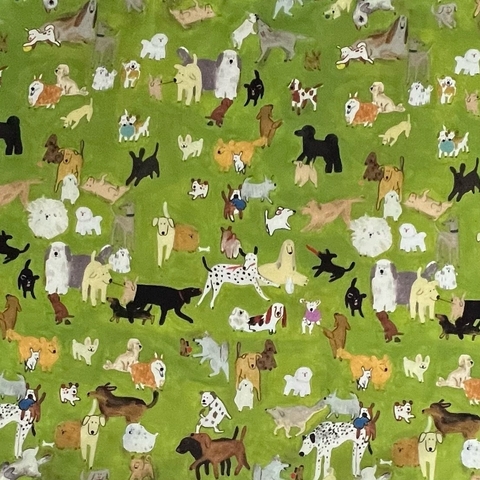 СОБАКИ НА ПРОГУЛКЕ, 100% хлопок Handmade Fabrics