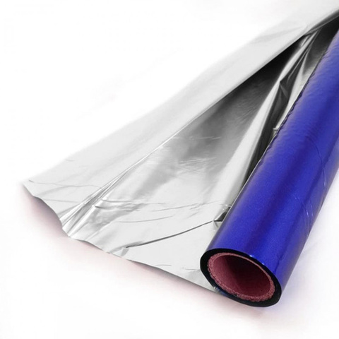 Полисилк, Металл, Синий/Серебро, 1*20 м