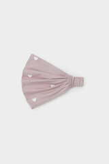 косынка  для девочки  КР 8011/дымчатая роза,сердечки к557