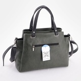 Сумка Саломея 457 македония оливковый + черный