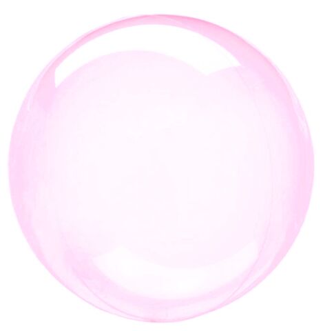 К Deco Bubble (Бабл), 22''/40 см, Кристалл, Розовый, 1 шт.