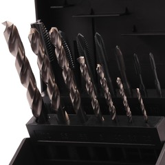 Набор метчиков машинных M3 -M12 HSSE-VAP DIN371/376 (B/4-5P, + сверла) 14пр Volkel 47858