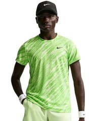 Теннисная футболка Nike Court Dri-Fit Victory Print - mean green/black