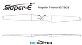 Пропеллер карбоновый NS 73x28 T-Motor (пара)