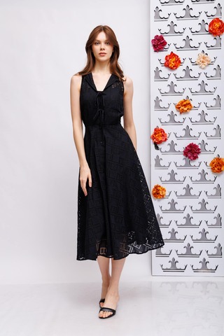 Beatrice b Платье хлопковое с перфорированным узором