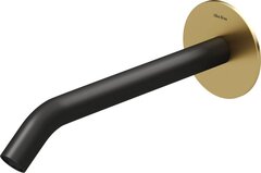 Allen Brau 5.31B18-GB31 5.31B18-GB31 PRIORITY 3.0L Излив из стены латунь,встраиваемый,200мм_кольцо-зол.,излив-черн. (367815) фото