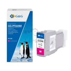 Картридж струйный G&G GG-PFI320M PFI-320M пурпурный (300мл) для Canon imagePROGRAF TM-200, 200MFP, 205, 300, 300MFP, 305