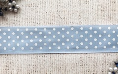 Лента репсовая в горошек, ш. 3,2 см
