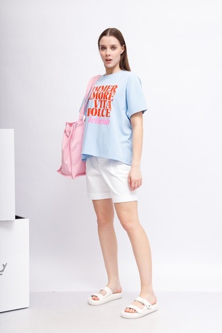 Marc Aurel Шорты модели paperbag из легкой фактурной смеси хлопка