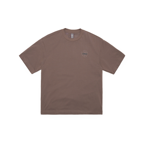 Футболка Nothomme Blue Monte Swirl Stone Print T-Shirt "Tulin Orange Palm"