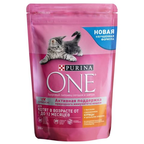 Корм PURINA ONE д/котят 200 г РОССИЯ