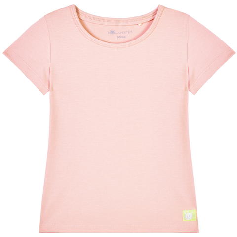Персиковая футболка для девочки KOGANKIDS