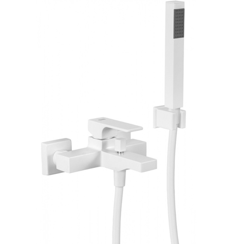 Remer Absolute AU02BO Смеситель для ванны с душевым набором, цвет: белый матовый