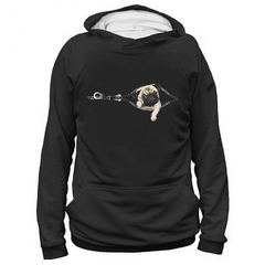 Толстовка "Мопс в кармане"