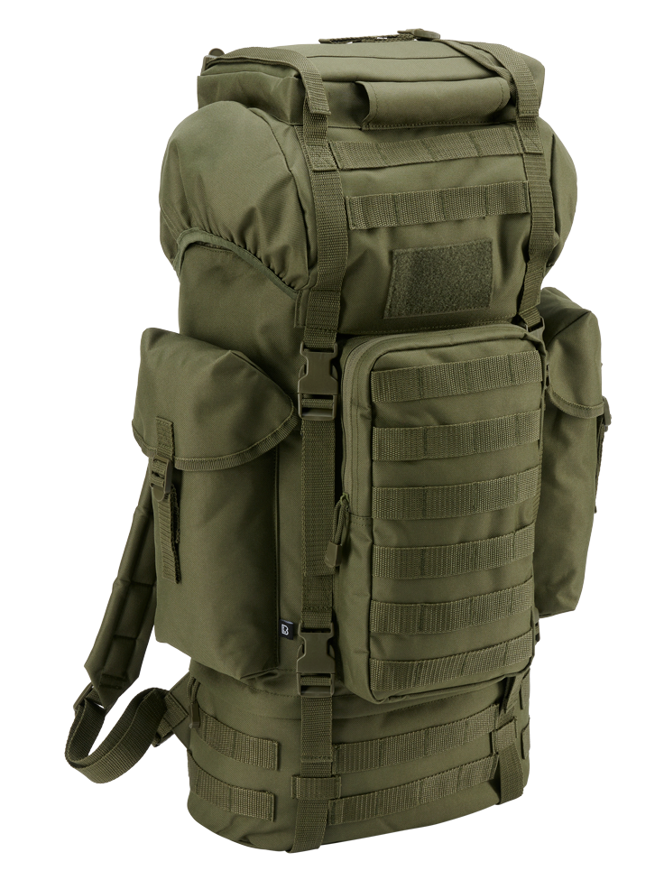 thumbnail image 2 of Brandit Army Combat Backpack – 65L Tactical Hunting Military Pack, German Flecktarn 2 of 2