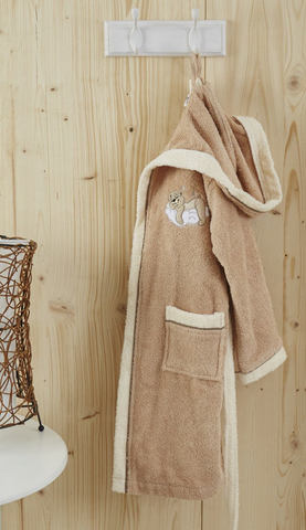 Халат детский Sofi De MarkO Sevil бежевый 4-5 года