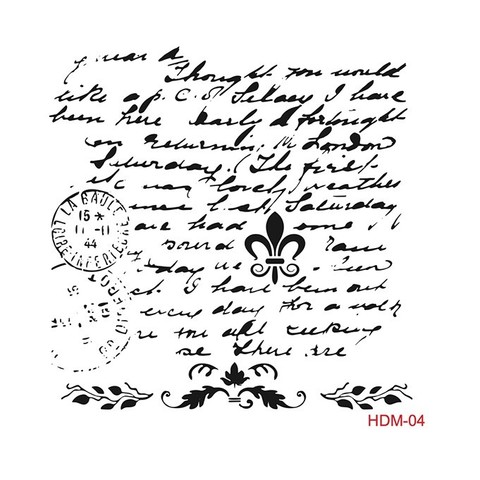 трафарет,пластик HDM-04, 25*25см