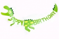 Гирлянда-буквы С Днем Рождения! (динозавр)