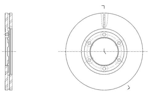 Диск тормозной вентилируемый G-brake  GR-20861