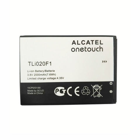 Battery Alcatel TLi020F1 / TLi020F 1400mAh MOQ:20