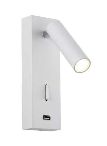 Настенный светодиодный светильник Crystal Lux CLT 210W USB WH